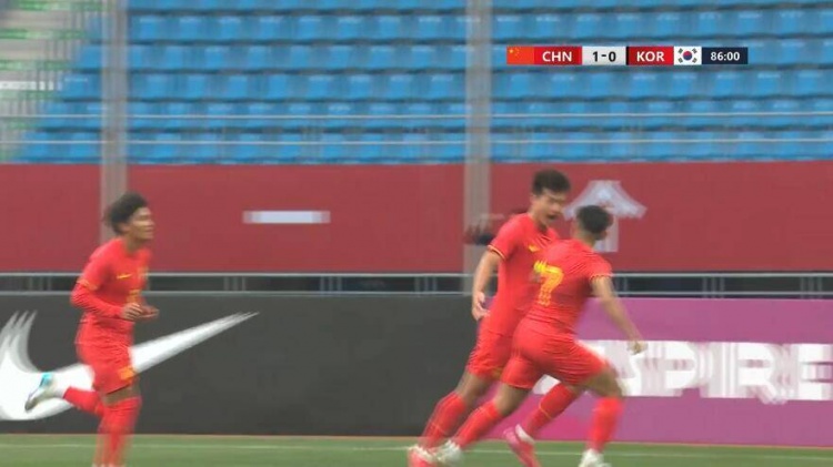 U22國足1-0韓國全場(chǎng)數據：控球率49%落后韓國，10射7正領(lǐng)先對手